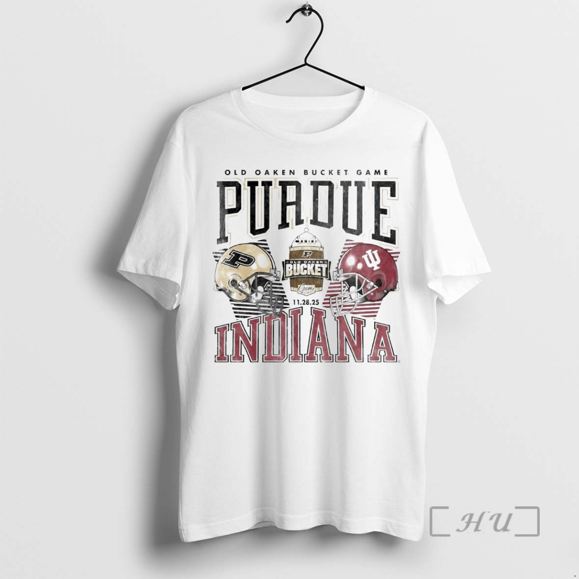 Trending Indiana Vs Purdue 2025 Old Oaken Bucket Helmet Matchup Premium T Shirts Sweater Hoodie