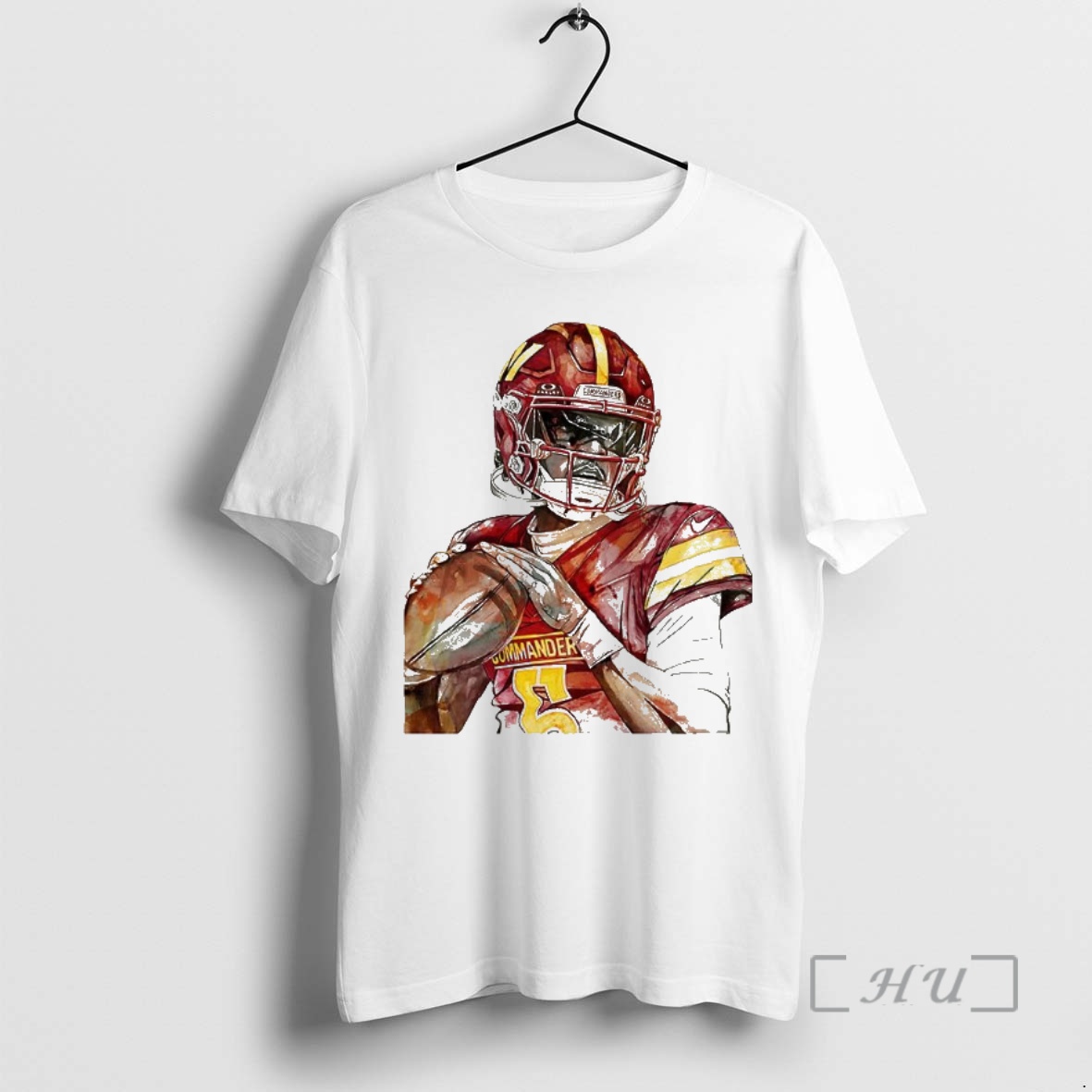 Trending Jayden Daniels Washington Commanders Sketch Premium T Shirt Sweater Hoodie