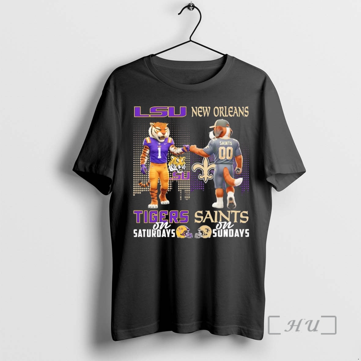 Trending Lsu Tigers On Saturdays New Orleans Saints On Sundays Mascot Premium T Shirts Sweater Hoodie