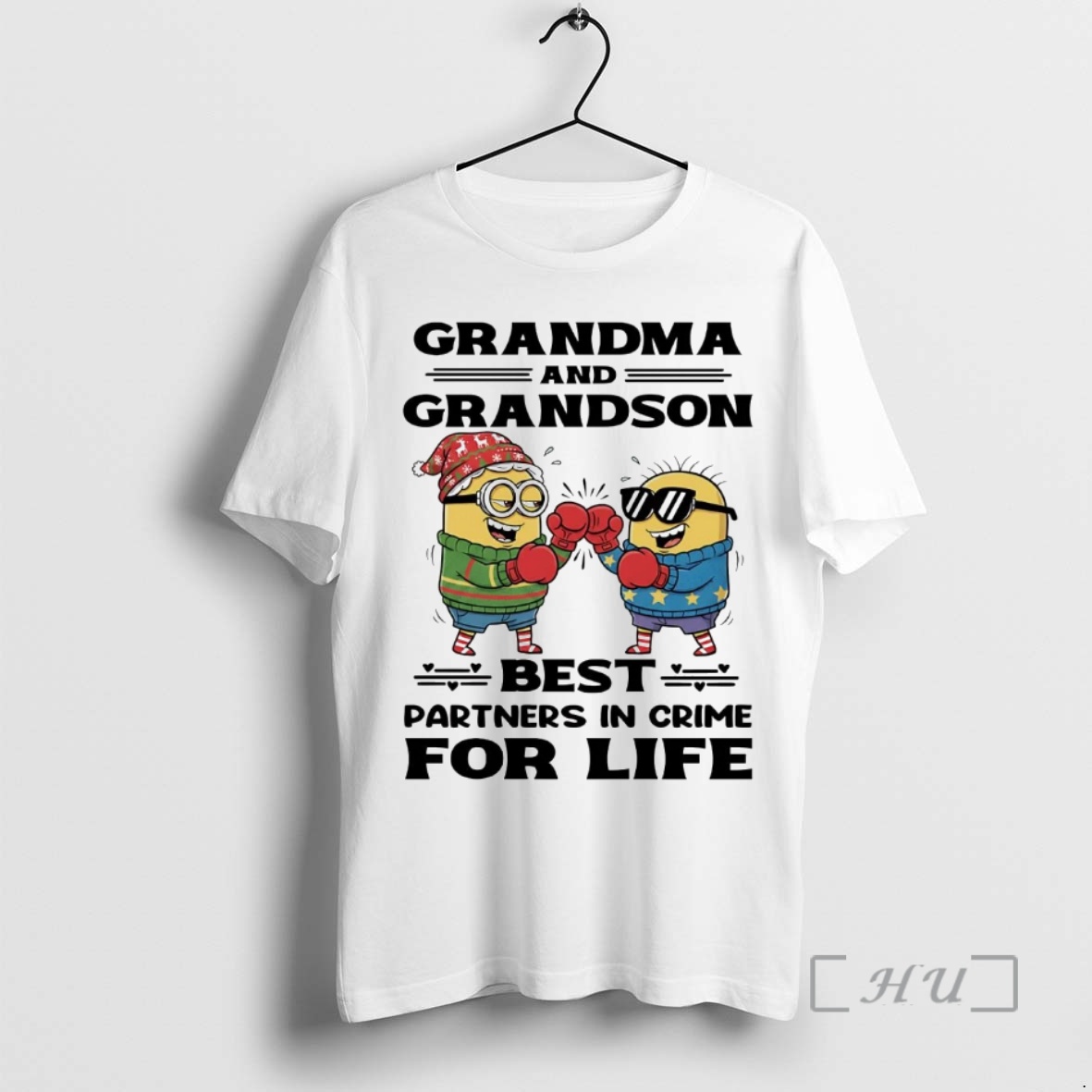 Trending Minions Grandma And Grandson Best Partners In Crime For Life Premium T Shirts Sweater Hoodie