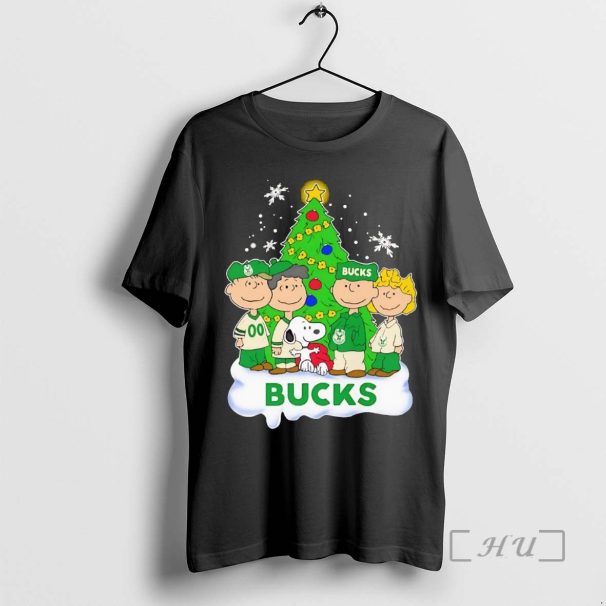 Trending Peanuts Milwaukee Bucks Christmas Premium T Shirts Sweater Hoodie