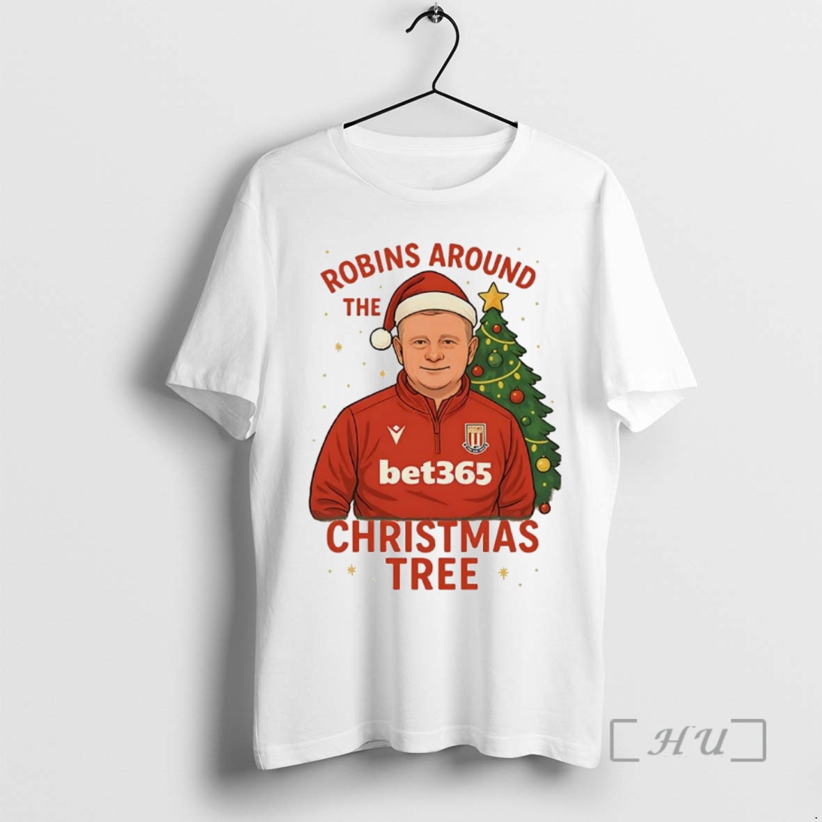 Trending Stoke City Fc Mark Robins Around The Christmas Tree Premium T Shirts Sweater Hoodie