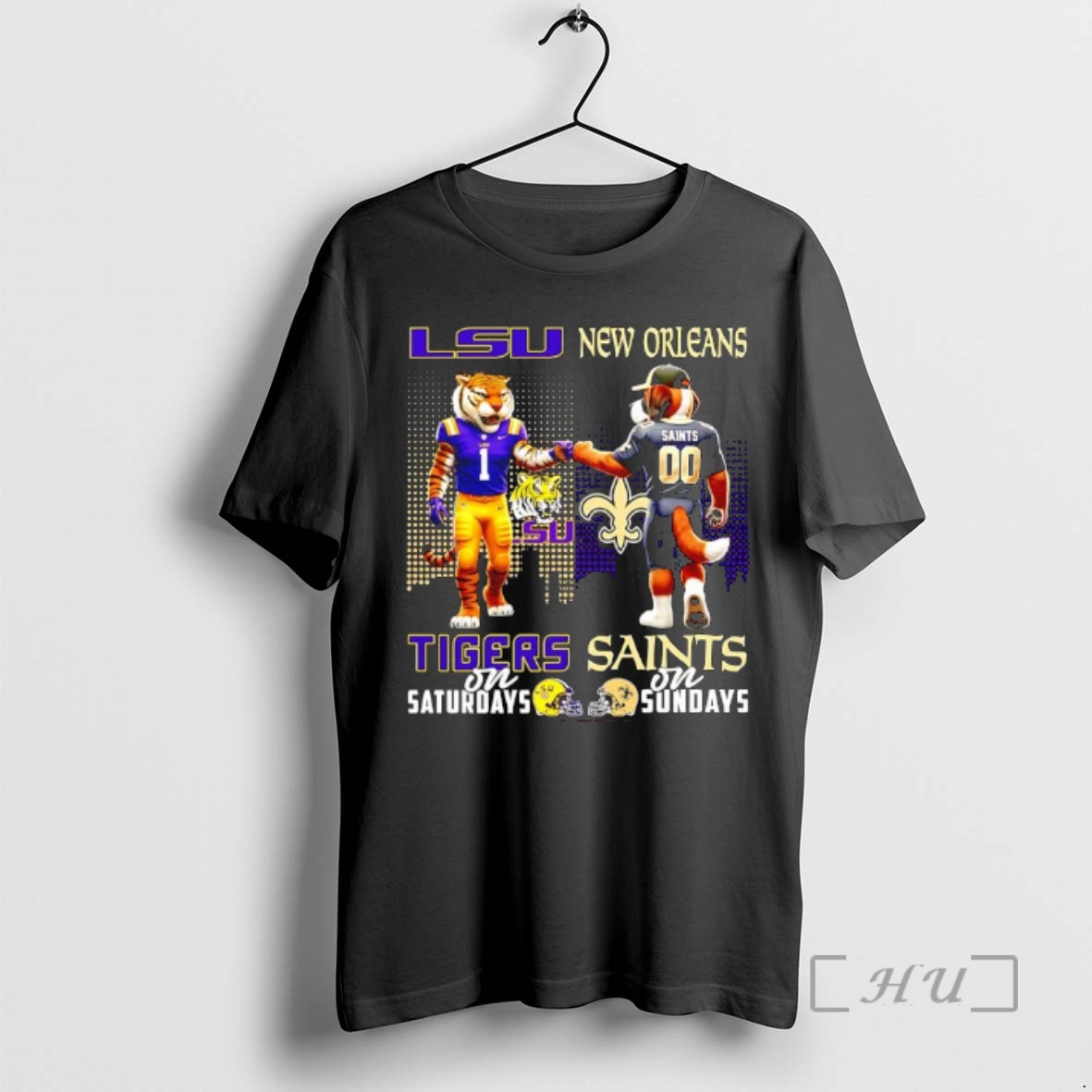 Trending The Lsu Tiger On Saturdays And New Orleans Saints On Sundays Mascots College Premium T Shirts Sweater Hoodie