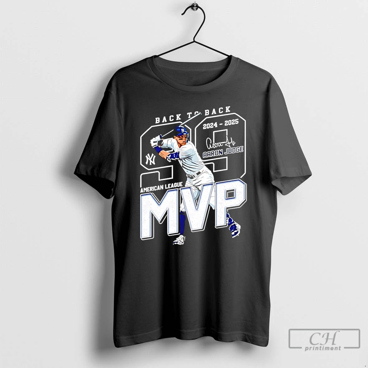 Classic Aaron Judge Back To Back 2024 25 American League Mvp T Shirts Sweater Hoodie