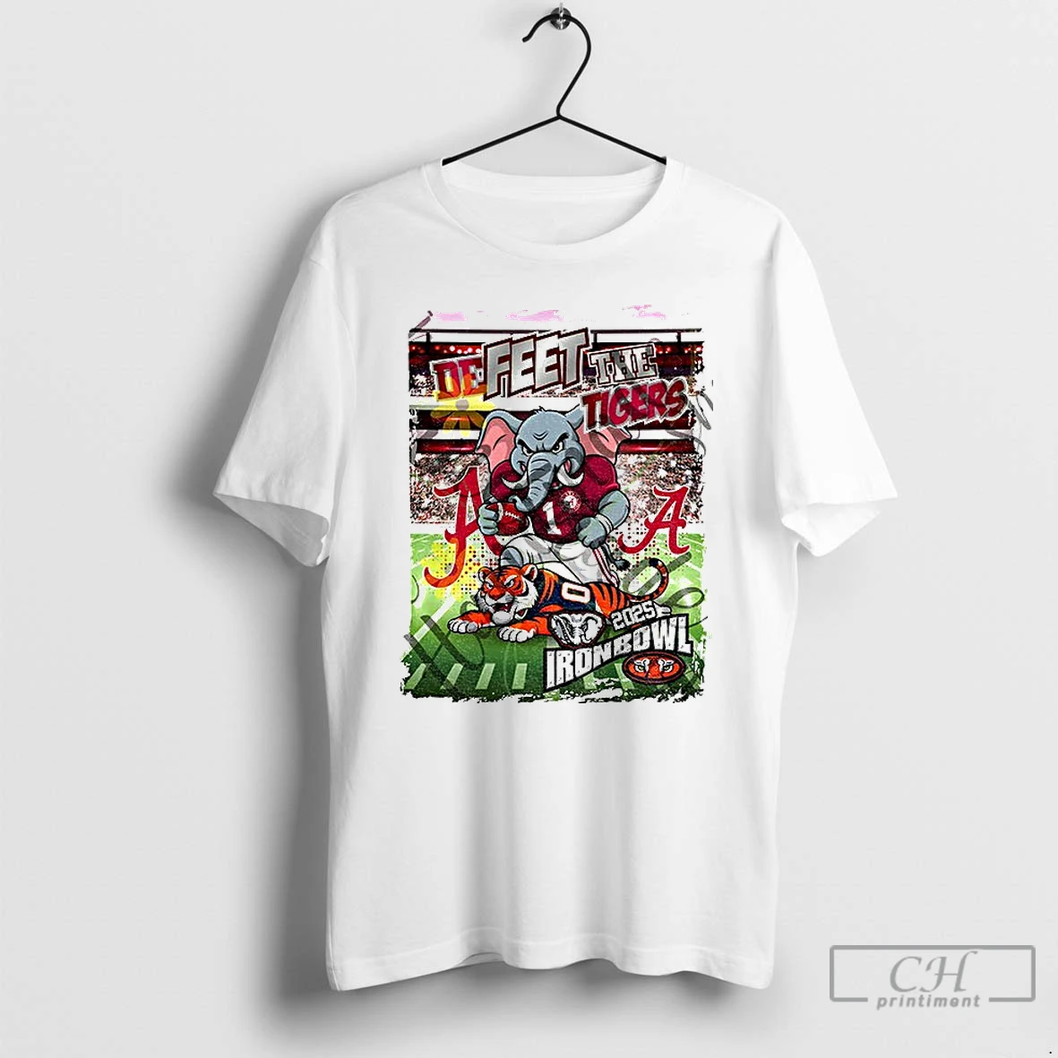 Classic Alabama Crimson Tide Beat Auburn Tigers Iron Bowl 2025 Defeet The Tigers T Shirts Sweater Hoodie