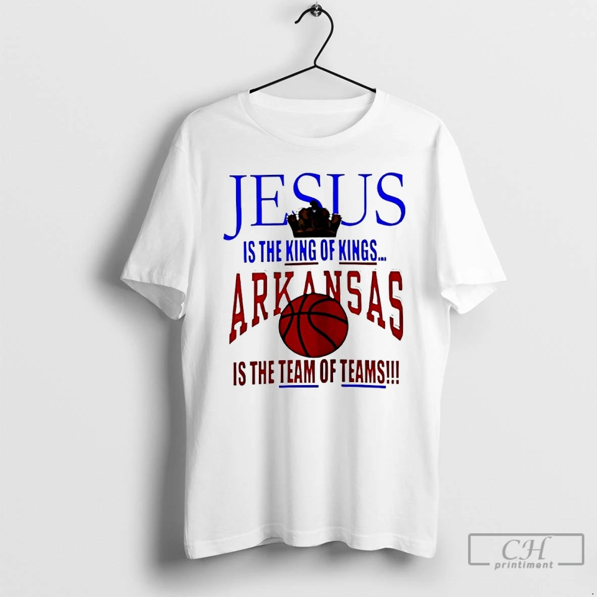 Classic Arkansas Razorbacks Basketball Jesus Is The King Of Kings T Shirts Sweater Hoodie