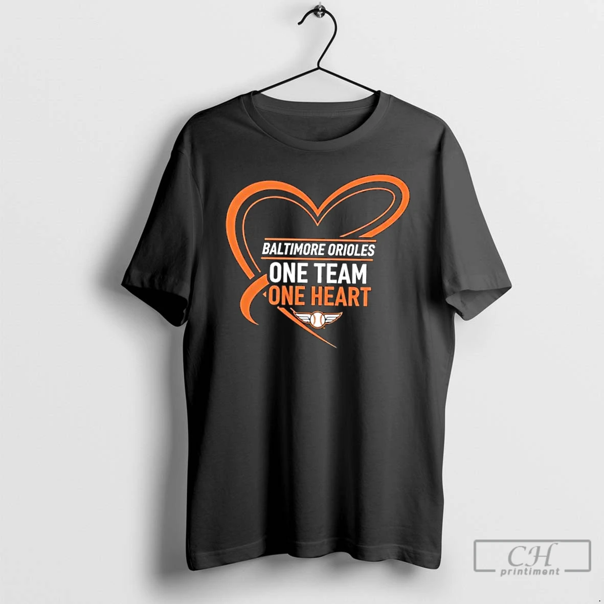 Classic Baltimore Orioles One Team One Heart T Shirts Sweater Hoodie
