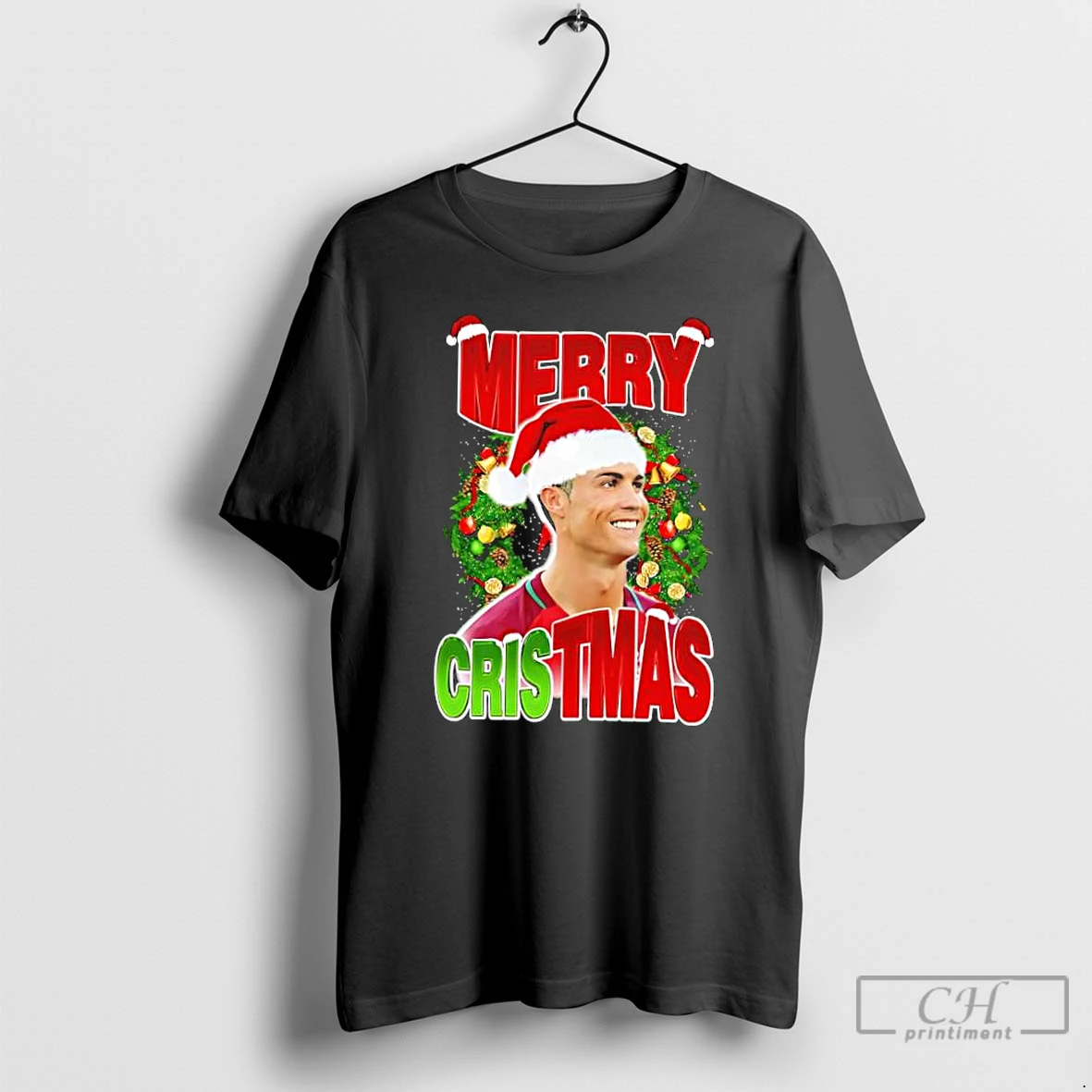 Classic Cristiano Ronaldo Merry Cristmas T Shirts Sweater Hoodie