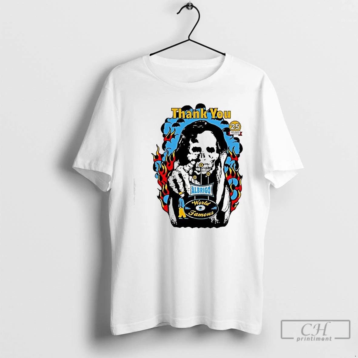 Classic Daniel Albrigo World Famous Celebrating 25 Years Thank You T Shirts Sweater Hoodie