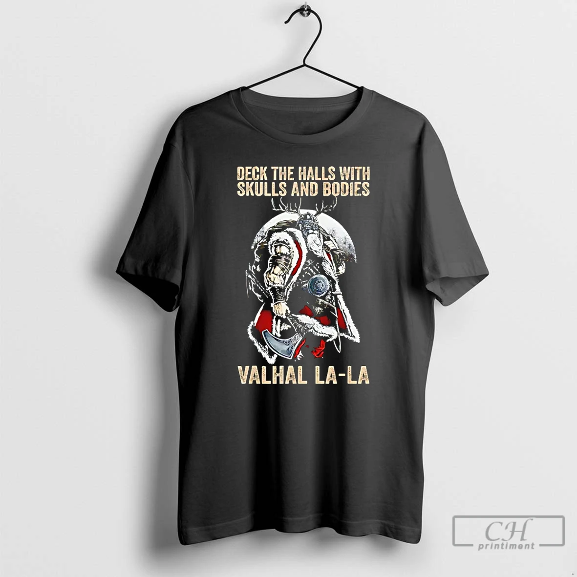 Classic Deck The Halls With Skulls And Bodies Valhal La La T Shirts Sweater Hoodie