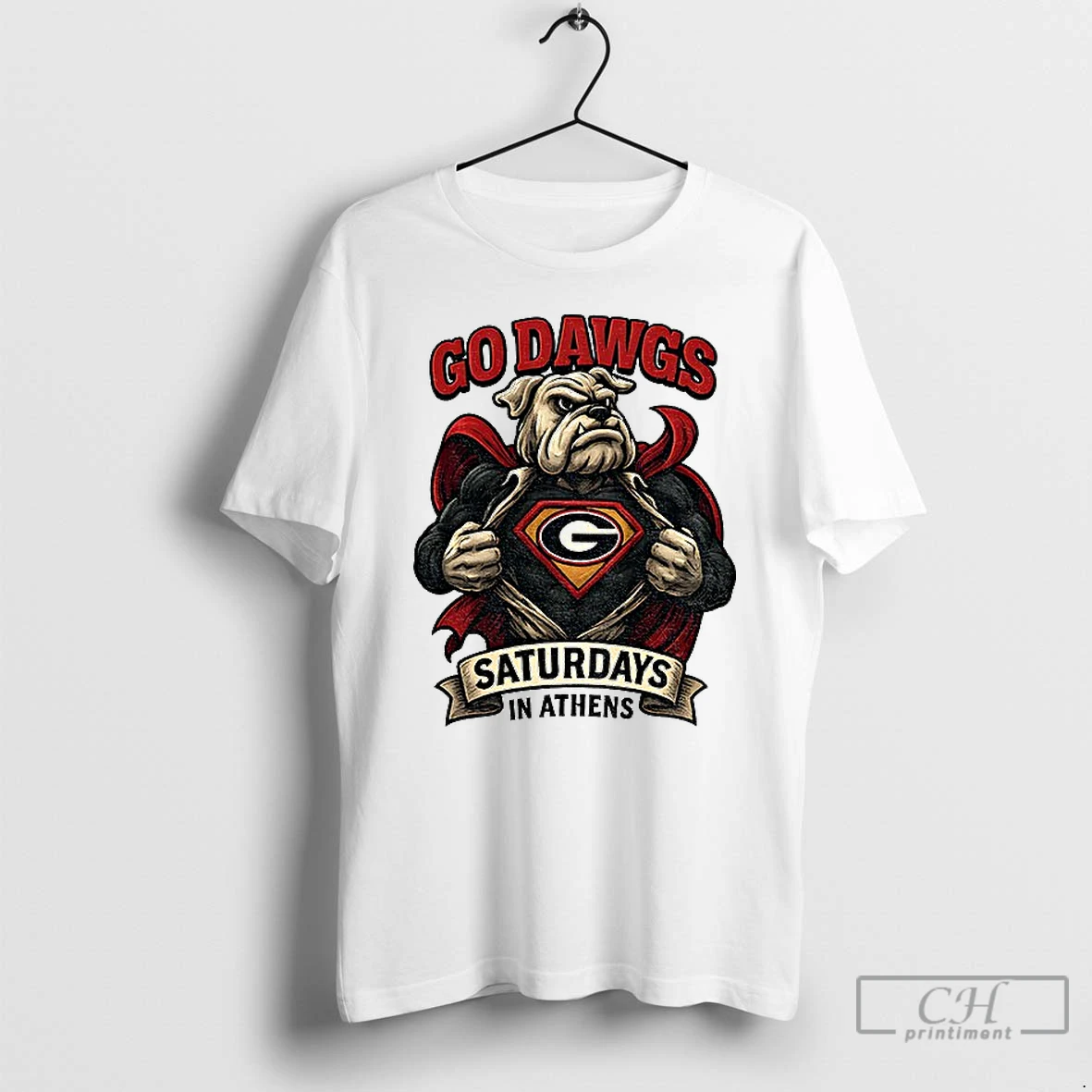Classic Georgia Bulldogs Mascot Super Bulldog Vintage Saturdays In Athens T Shirts Sweater Hoodie
