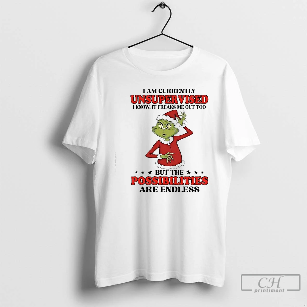 Classic Grinch I Am Currently Unsupervised I Know It Freaks Me Out Too T Shirts Sweater Hoodie