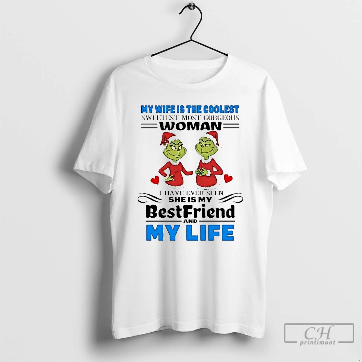 Classic Grinch My Wife Is The Coolest Sweetest Most Gorgedus Woman Christmas T Shirts Sweater Hoodie