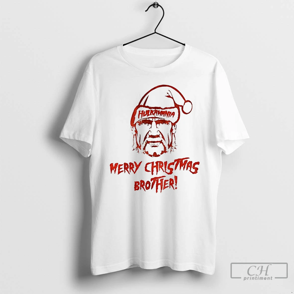 Classic Hulk Hogan Hulkamania Merry Christmas Brother T Shirts Sweater Hoodie