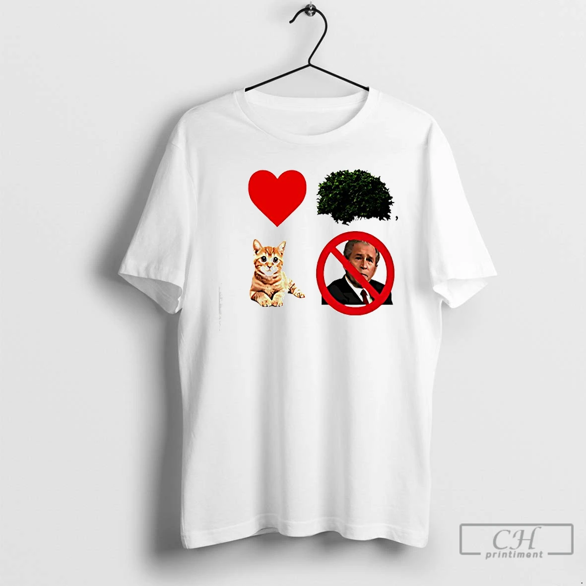 Classic I Heart Cat Not George W Bush T Shirts Sweater Hoodie