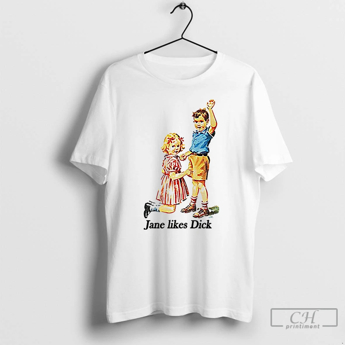 Classic Jane Likes Dick Scott Foresman Vintage T Shirts Sweater Hoodie