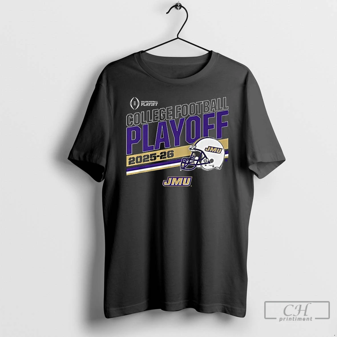 Classic Jmu Football 2025 Cfp Stripe T Shirts Sweater Hoodie