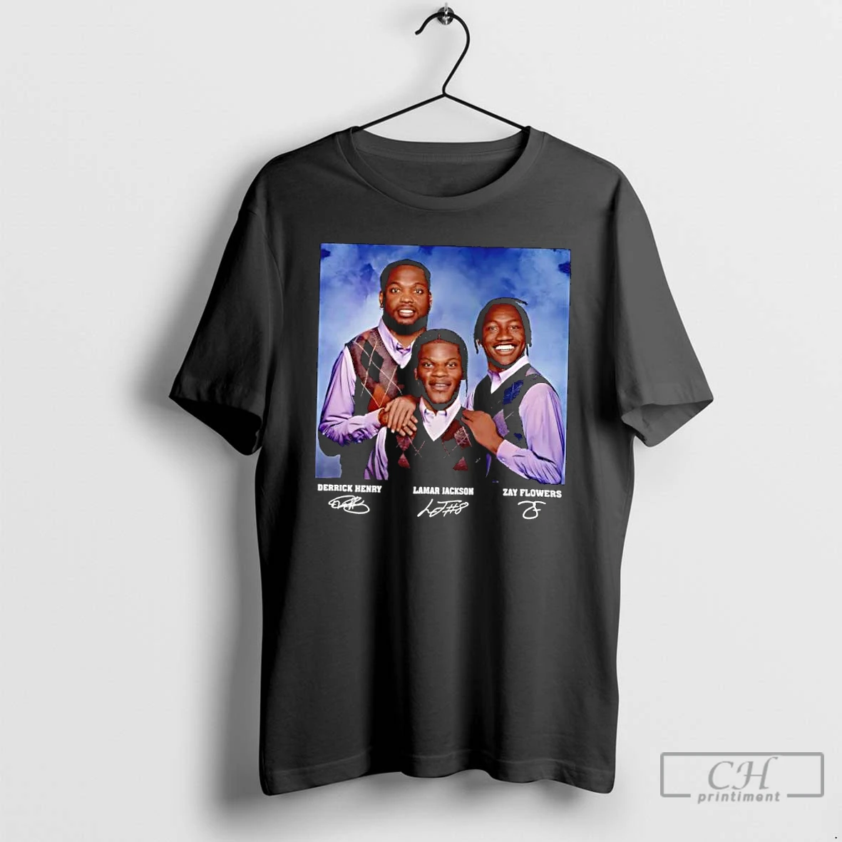 Classic Lamar Jackson Derrick Henry Zay Flowers Football Baltimore Step Brothers T Shirts Sweater Hoodie