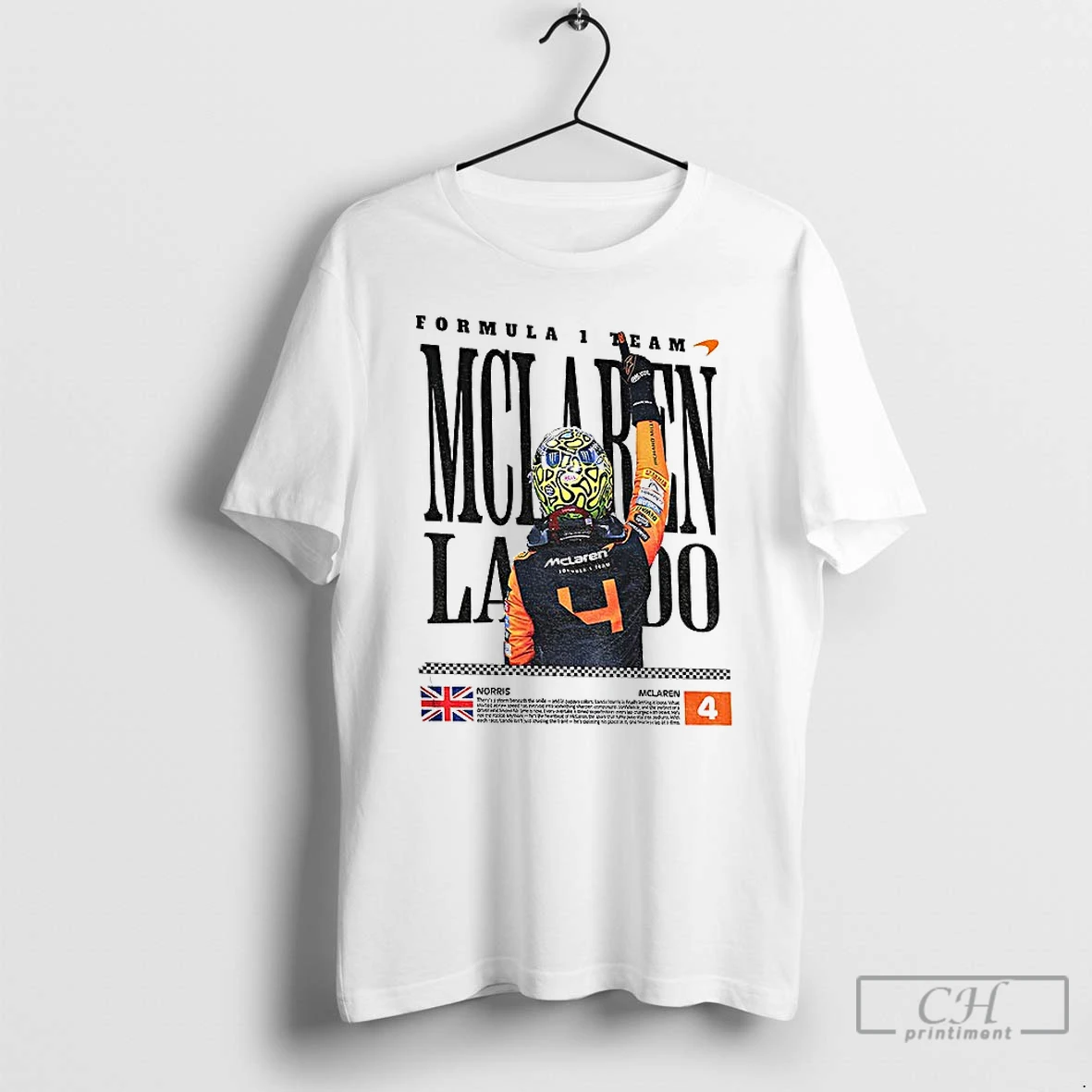 Classic Lando Mclaren F1 Racing Graphic T Shirts Sweater Hoodie