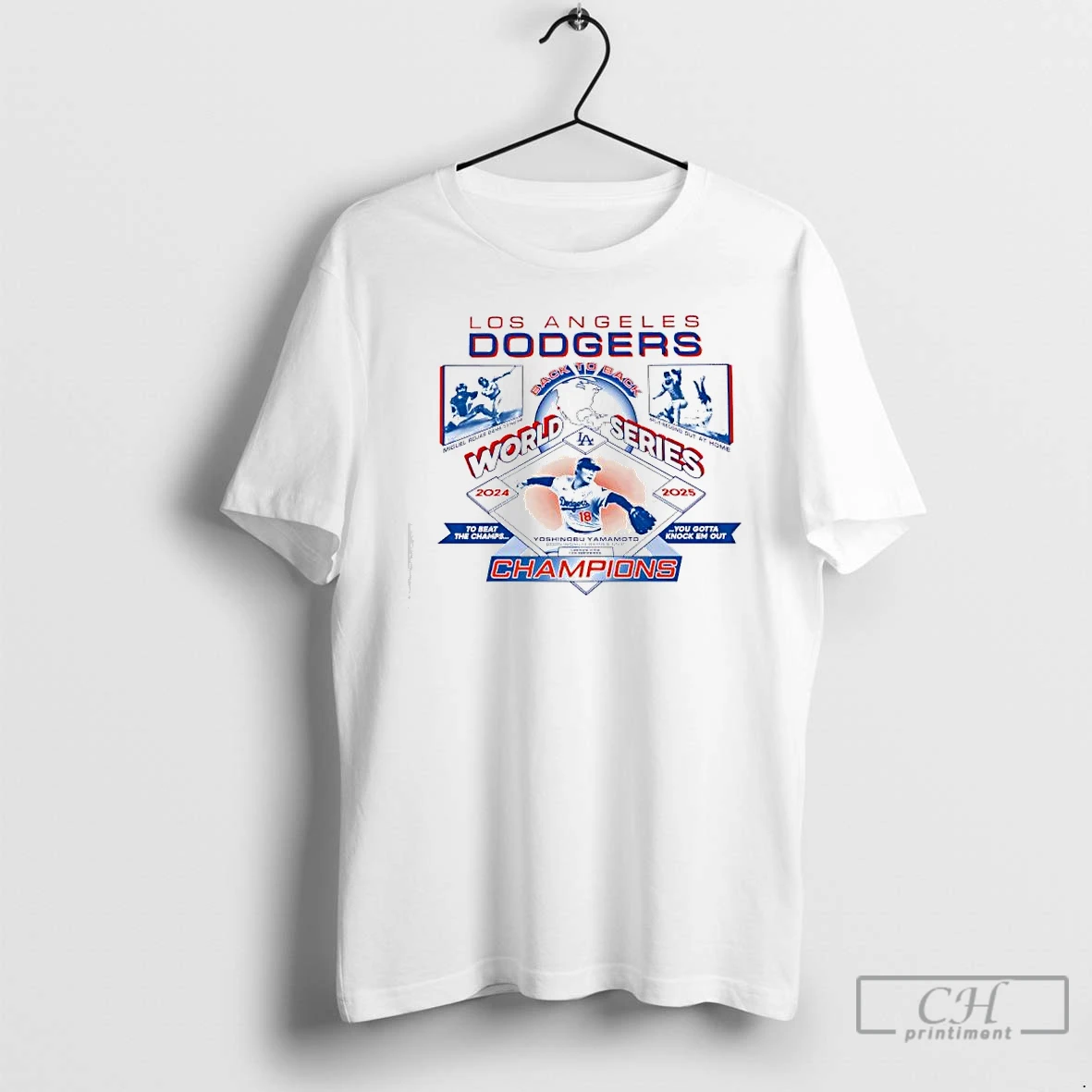 Classic Los Angeles Dodgers World Series Champions 2024 And 2025 Miguel Rojas And Yoshinobu Yamamoto T Shirts Sweater Hoodie