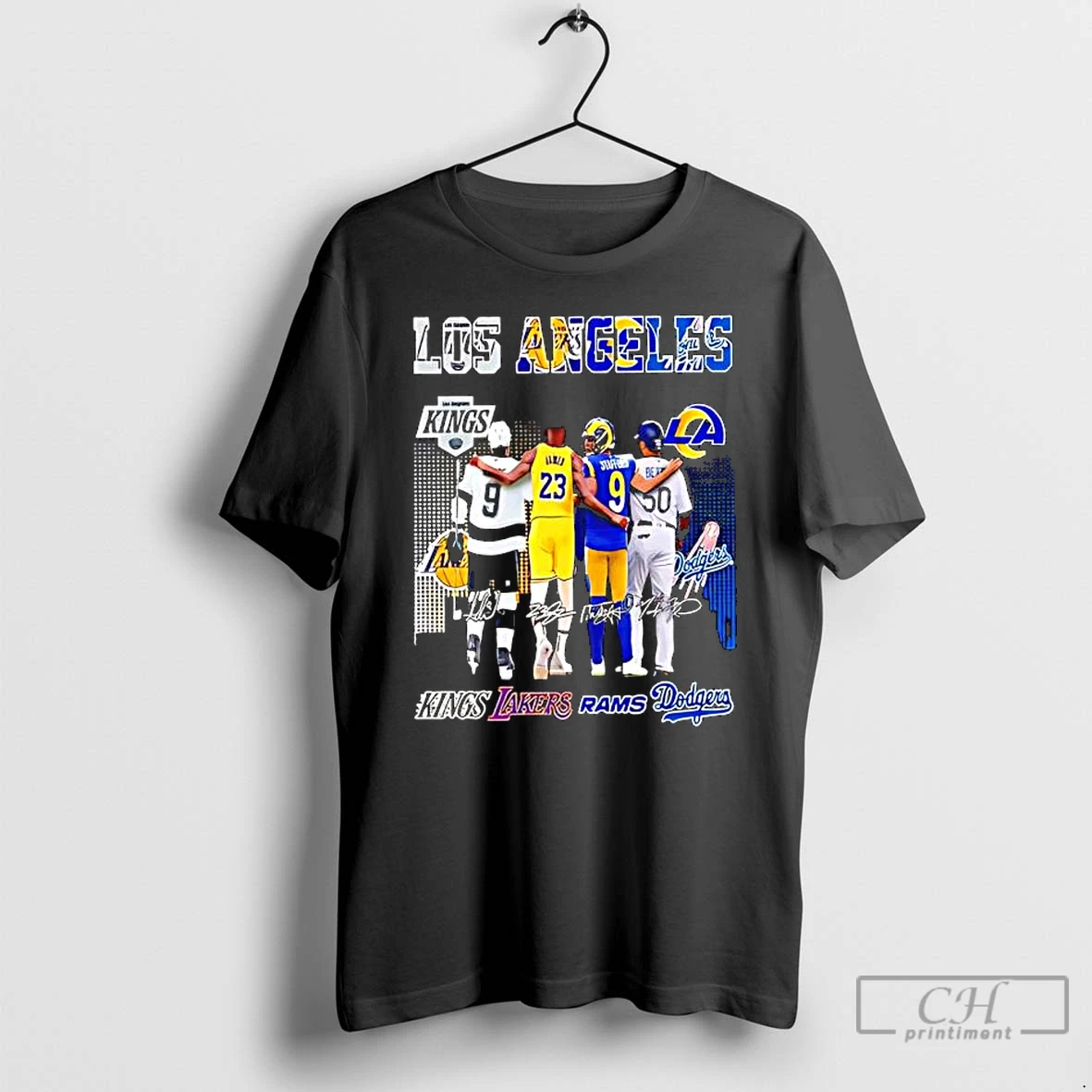 Classic Los Angeles Professional Sports Teams And Players Kings Lakers Rams And Dodgers T Shirts Sweater Hoodie