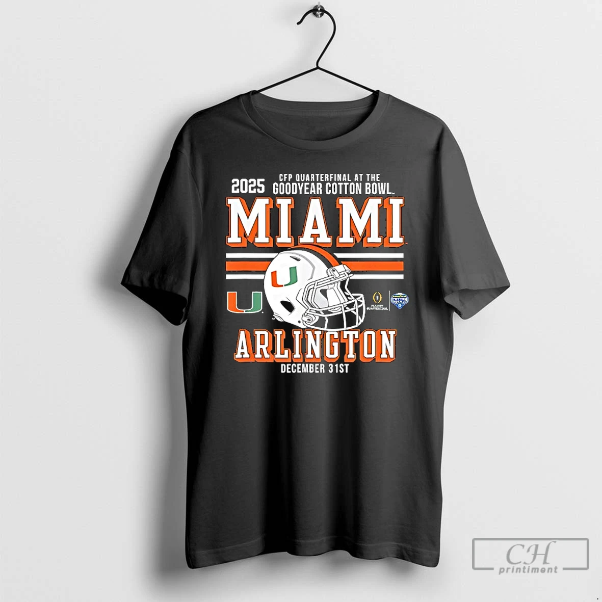 Classic Miami Hurricanes Arlington Cfp Quarterfinal At The Goodyear Cotton Bowl 2025 T Shirts Sweater Hoodie