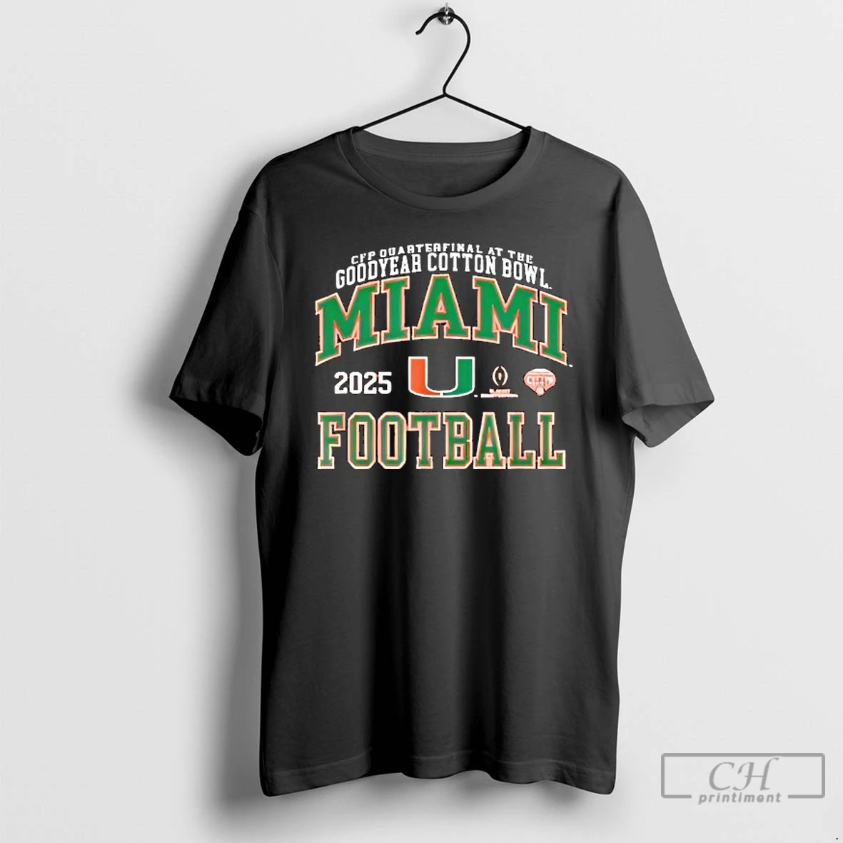 Classic Miami Hurricanes Cotton Bowl 2025 2026 Cfp Quarterfinal Logo T Shirts Sweater Hoodie