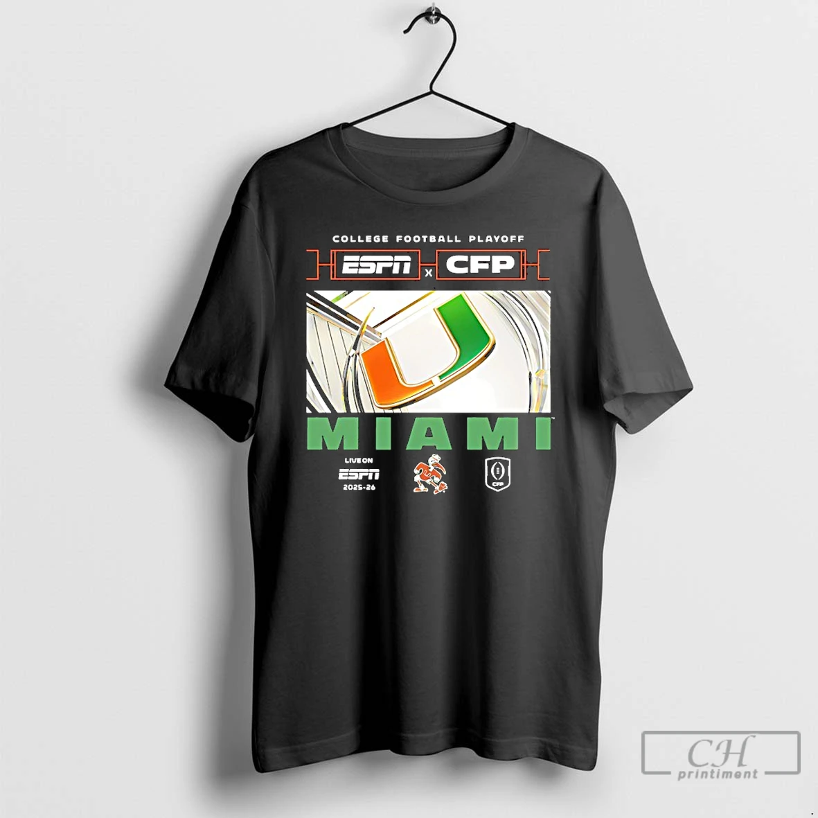 Classic Miami Hurricanes Espn X Cfp College Football Playoff Live On 2025 26 T Shirts Sweater Hoodie