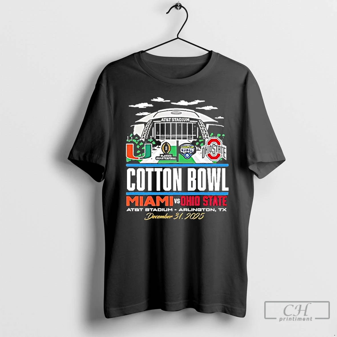 Classic Miami Hurricanes Vs Ohio State Buckeyes Stadium Cotton Bowl T Shirts Sweater Hoodie