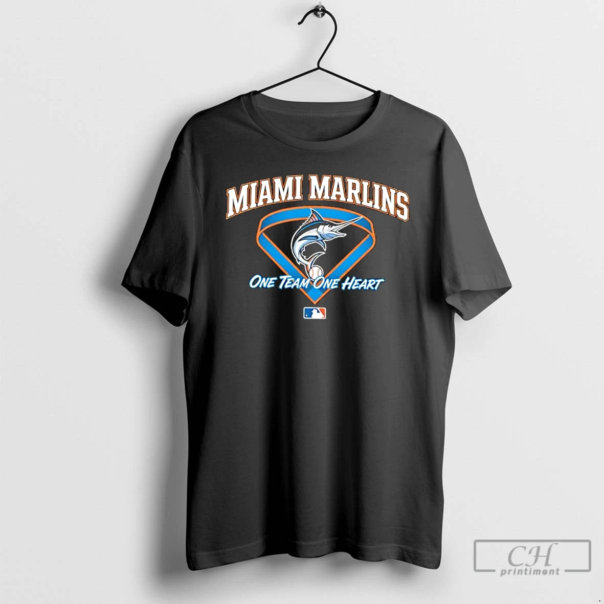 Classic Miami Marlins One Team One Heart Mlb T Shirts Sweater Hoodie