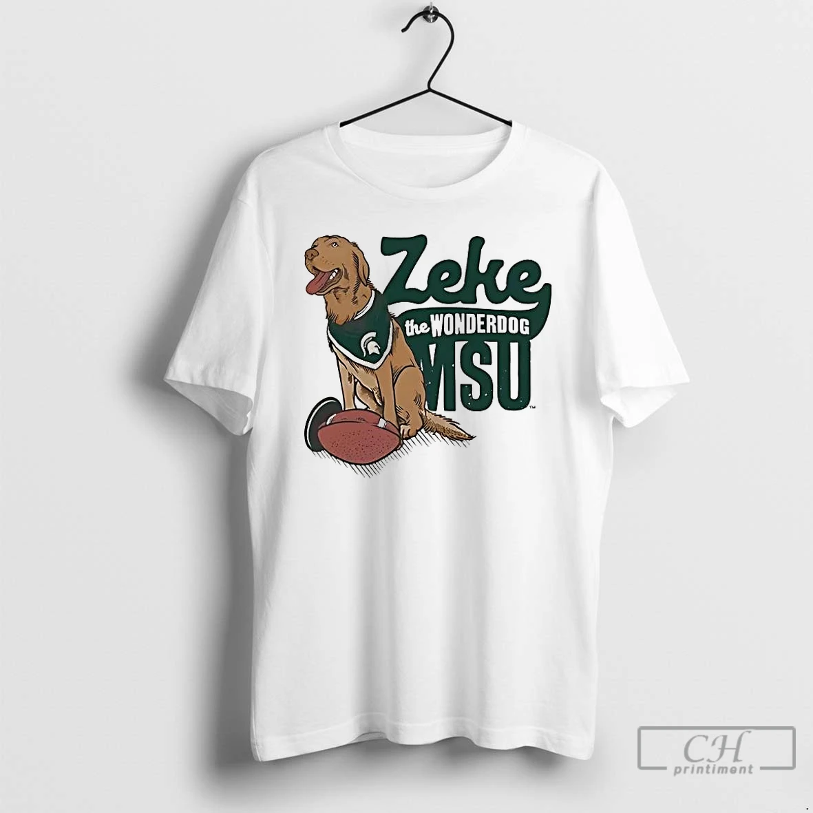 Classic Michigan State Spartans Zeke The Wonderdog Msu Mascot T Shirts Sweater Hoodie