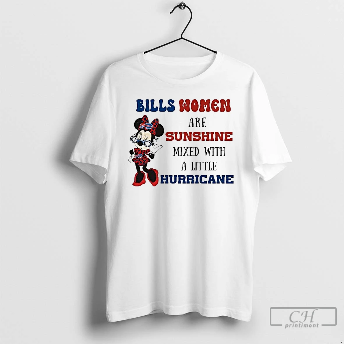 Classic Minnie Mous Buffalo Bills Women Are Sunshine Mixed Little Hurricane T Shirts Sweater Hoodie