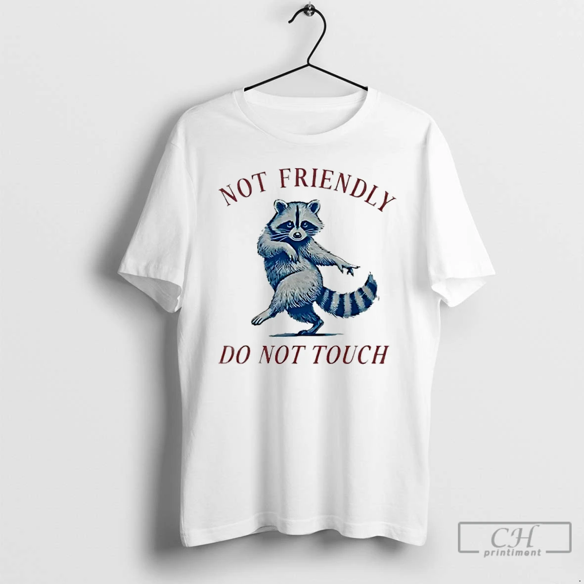Classic Not Friendly Do Not Touch Raccoon T Shirts Sweater Hoodie