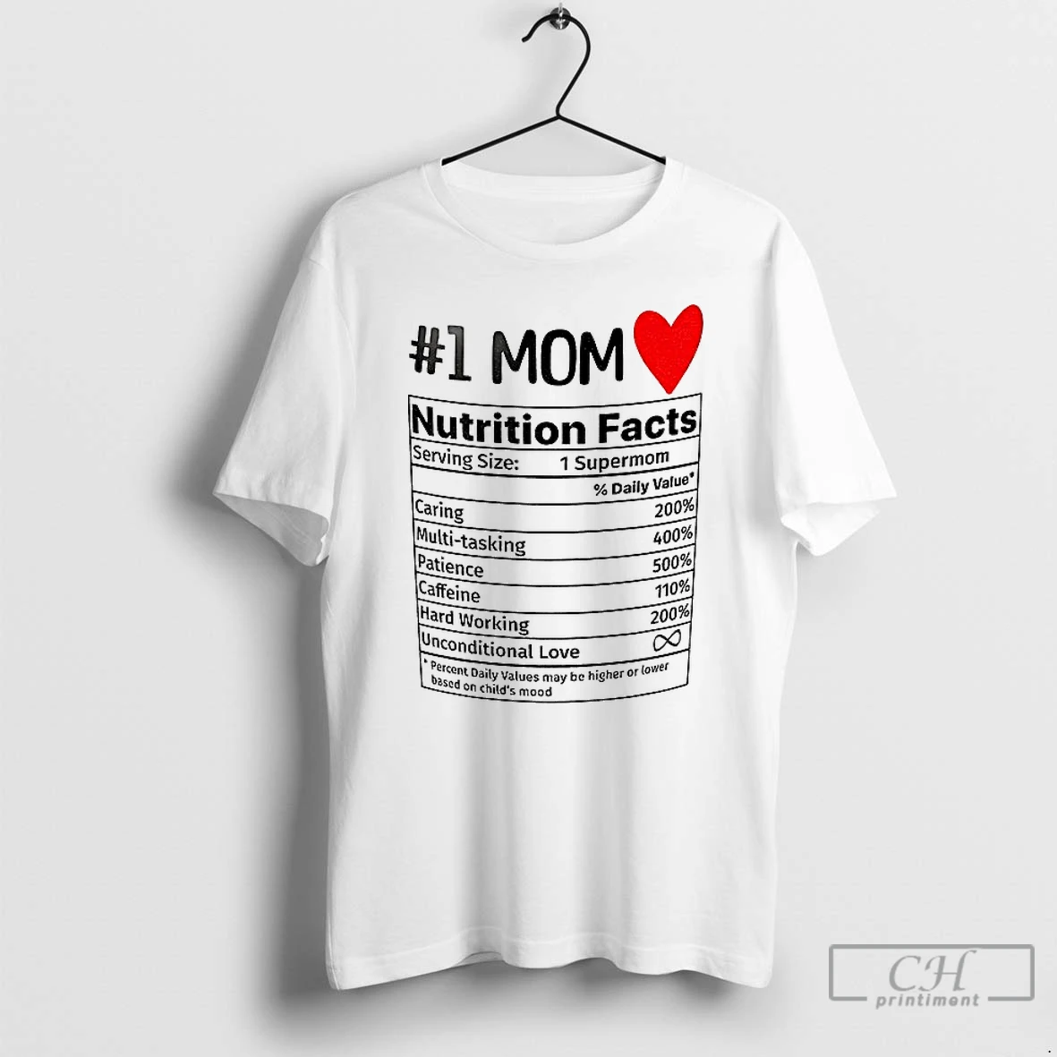 Classic Number 1 Mom Nutrition Facts T Shirts Sweater Hoodie