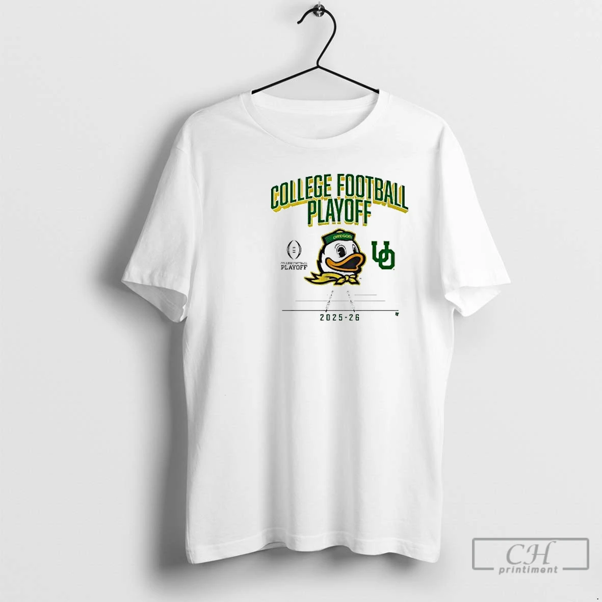 Classic Oregon Football Cfp Mascot 2025 2026 Circle White T Shirts Sweater Hoodie