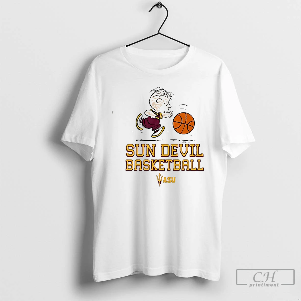 Classic Peanuts X Arizona State Basketball Cute Cartoon T Shirts Sweater Hoodie