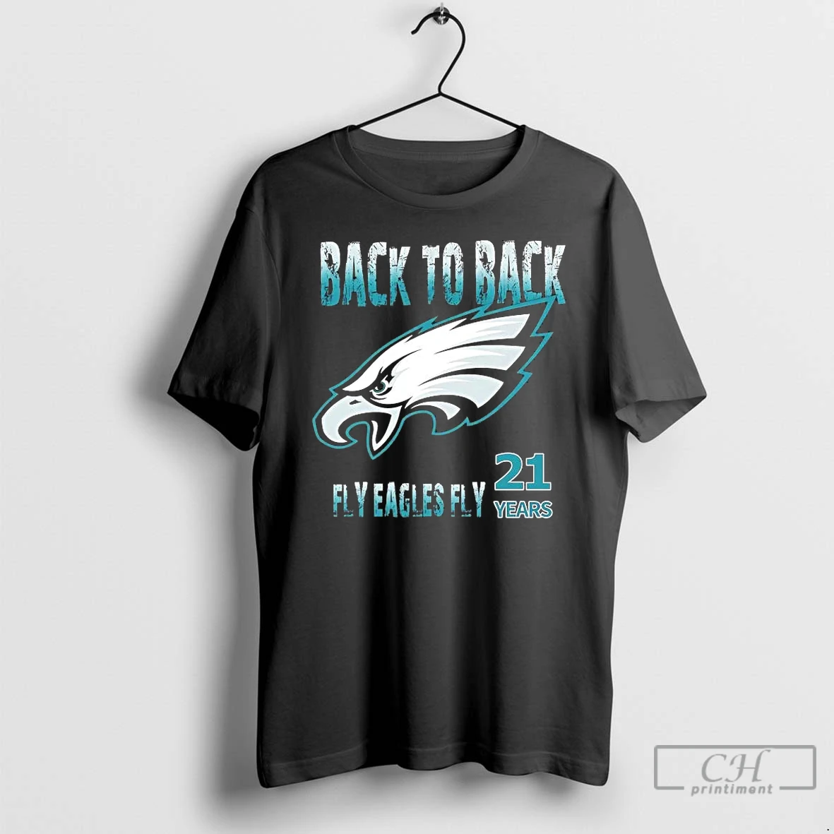 Classic Philadelphia Eagles 21 Years Back To Back Fly Eagles Fly T Shirts Sweater Hoodie