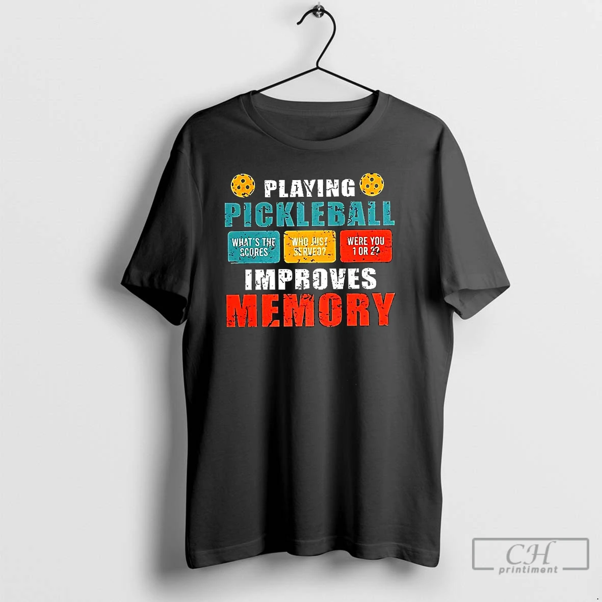 Classic Playing Pickleball Improves Memory Whats The Saucers Vintage T Shirts Sweater Hoodie