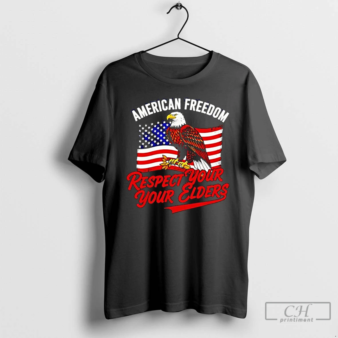 Classic Respect Your Elders American Freedom Patriotic Graphic T Shirts Sweater Hoodie