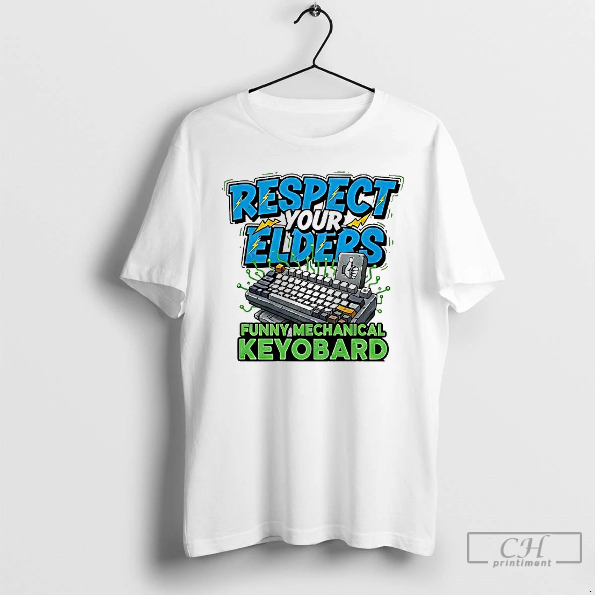 Classic Respect Your Elders Funny Mechanical Keyboard Nerd T Shirts Sweater Hoodie