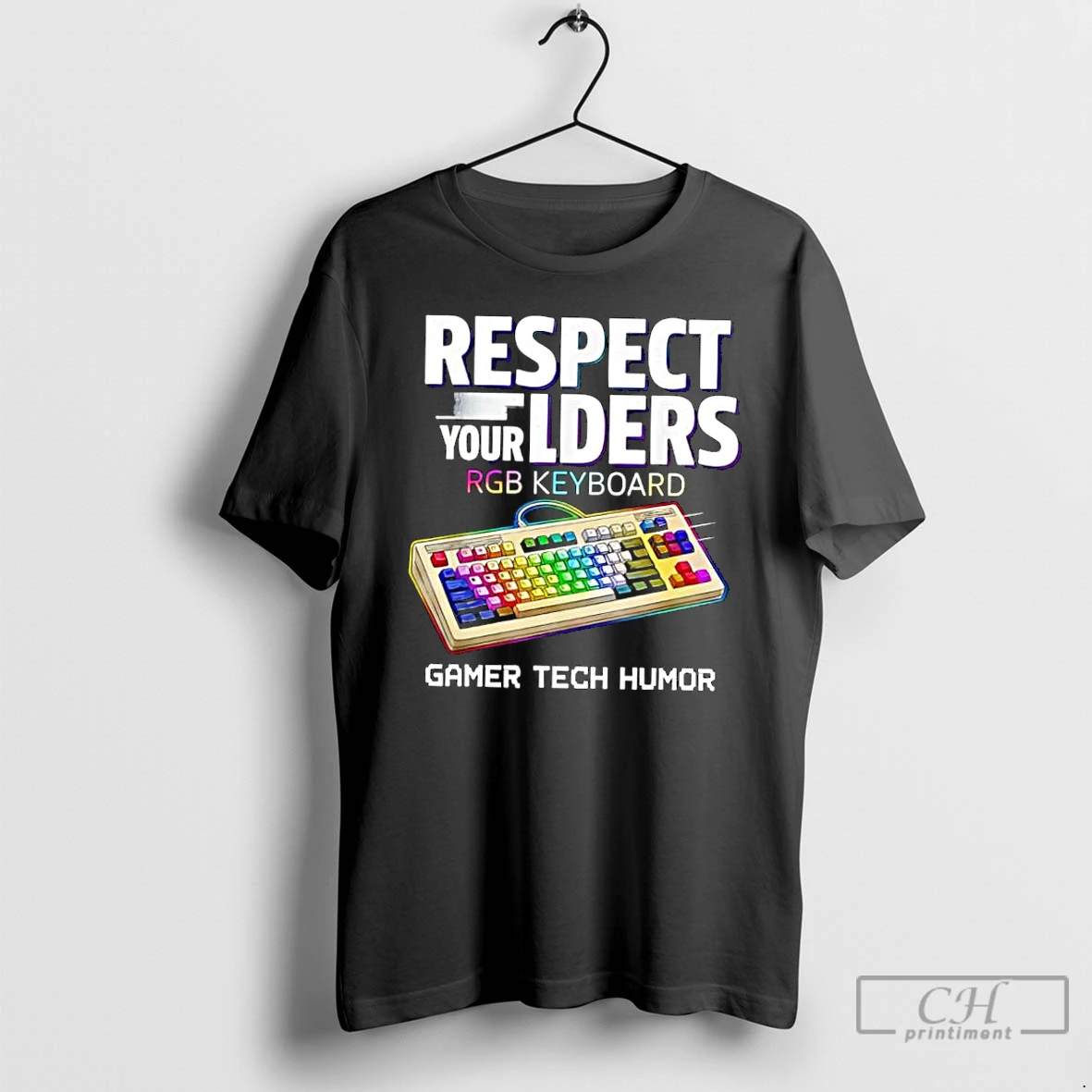 Classic Respect Your Elders Rgb Keyboard Gamer Tech Humor T Shirts Sweater Hoodie