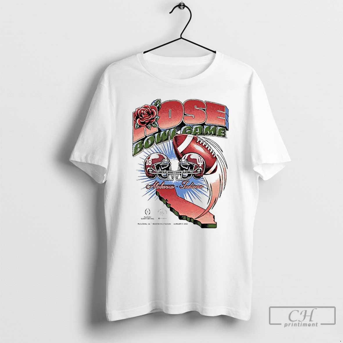 Classic Rose Bowl Game 2026 Alabama Crimson Tide Vs Indiana Hoosiers Matchup T Shirts Sweater Hoodie