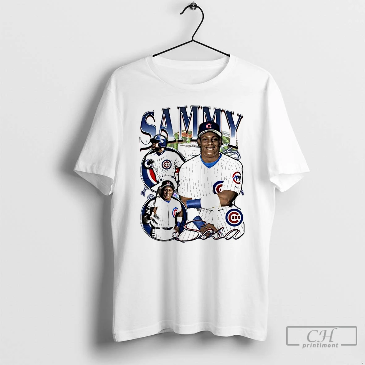 Classic Sammy Sosa Chicago Cubs Picture Collage T Shirts Sweater Hoodie