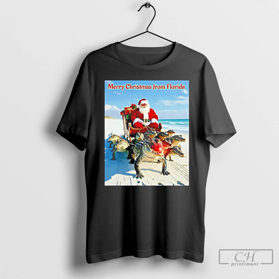 Classic Santa Merry Christmas From Florida T Shirts Sweater Hoodie