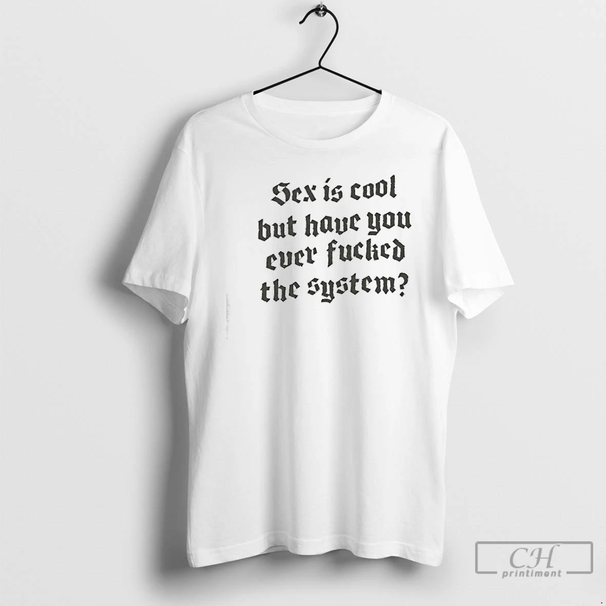 Classic Sex Is Cool But Have You Ever Fucked The System Style Font T Shirts Sweater Hoodie