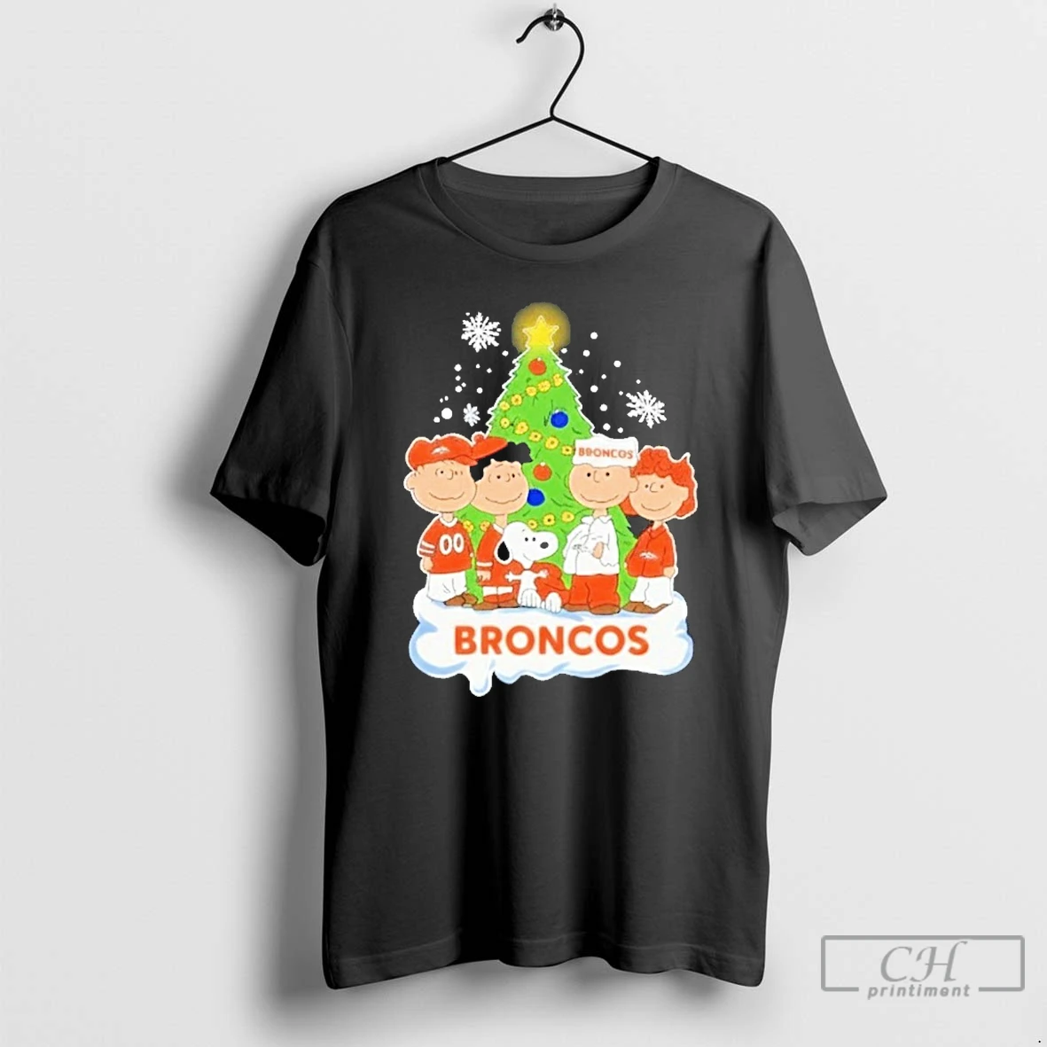 Classic Snoopy The Peanuts Denver Broncos Christmas T Shirts Sweater Hoodie