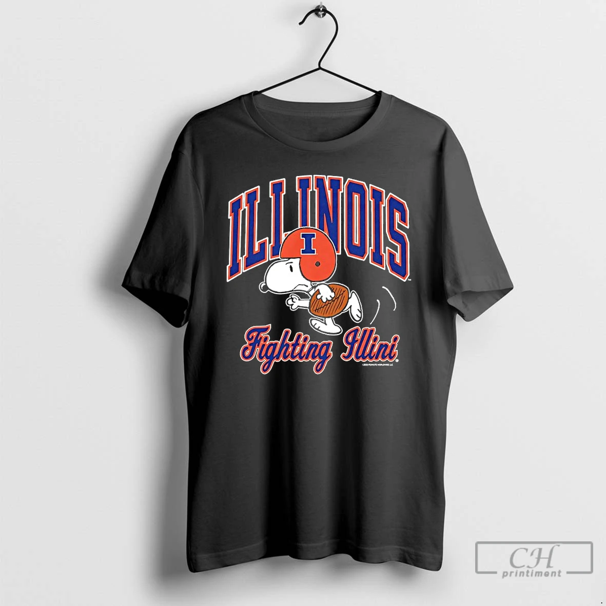 Classic Snoopy X Illinois Fighting Illini Football T Shirts Sweater Hoodie