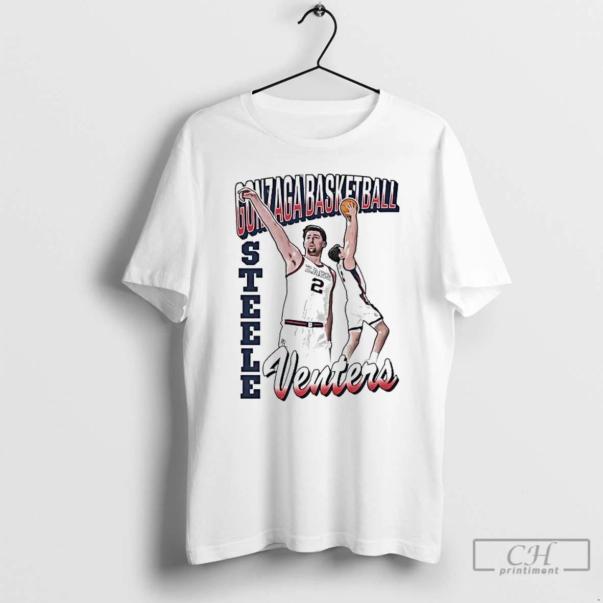 Classic Steele Venters Cartoon Gonzaga Bulldogs T Shirts Sweater Hoodie