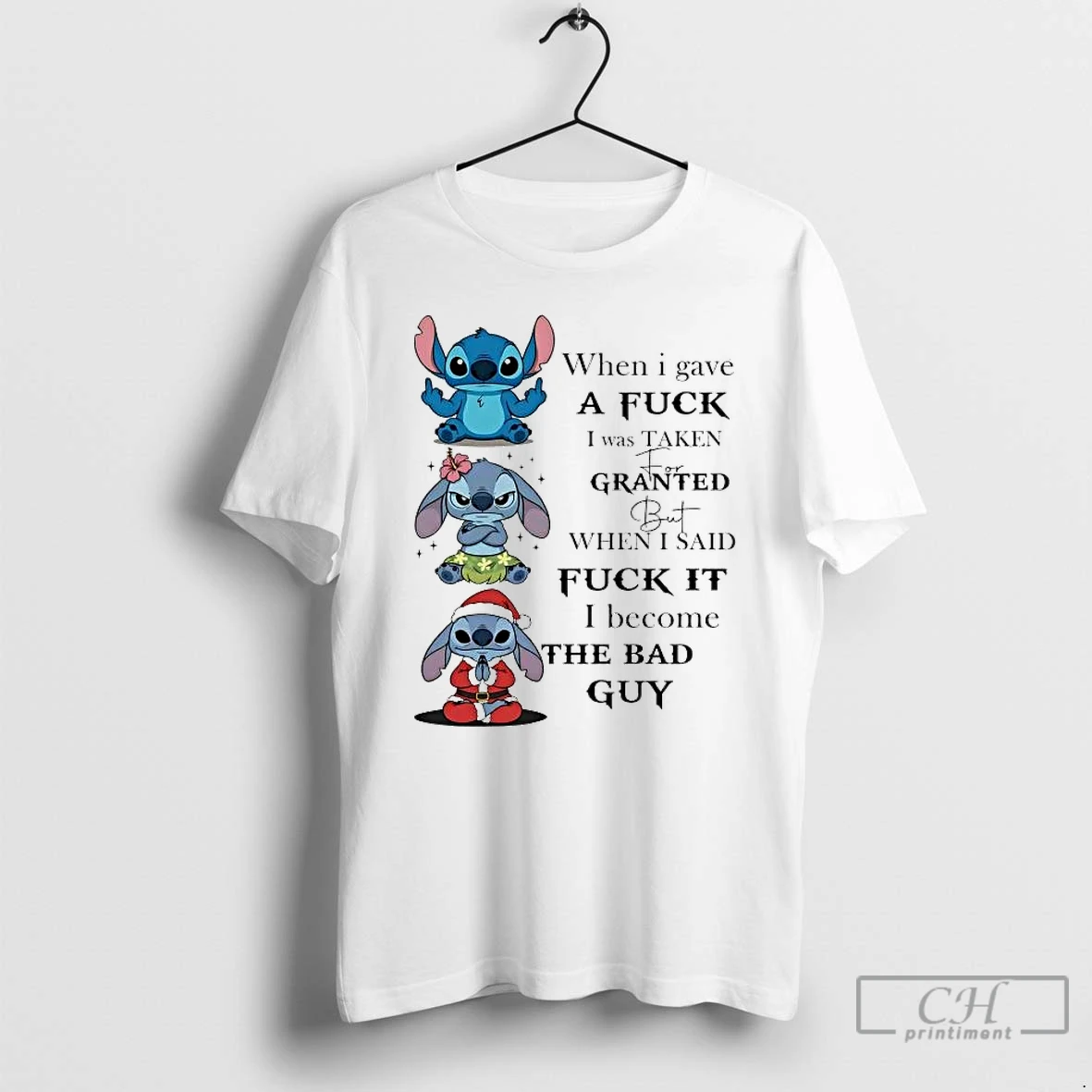 Classic Stitch I Gave A Fuck I Was Taken For Granted I Said Fuck It I Become Bad Guy T Shirts Sweater Hoodie