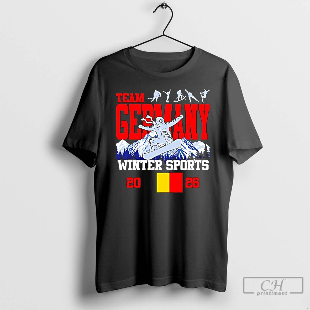 Classic Team Germany Winter Sports 2026 T Shirts Sweater Hoodie